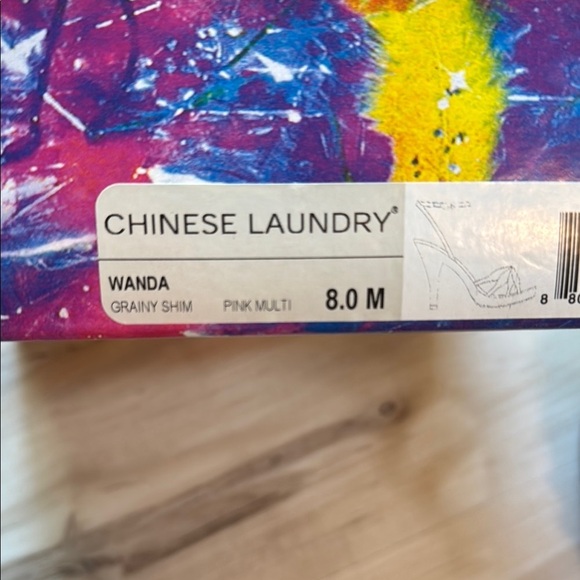 Vintage Chinese Laundry Women's Pink, Pastel and Gold Strappy High Heels Size 8 - Picture 13 of 16